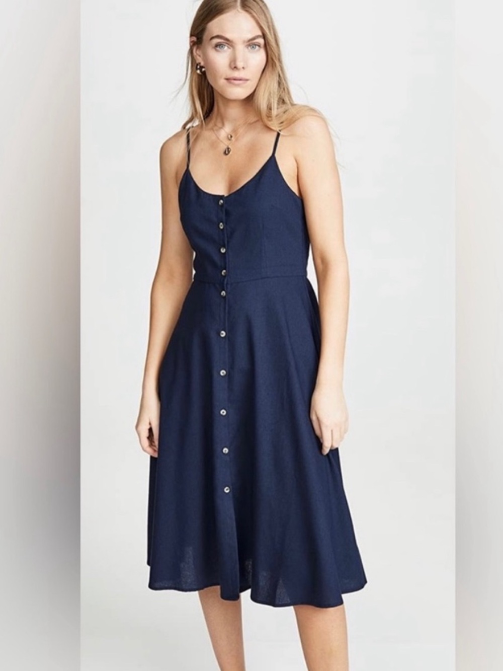 Rolla’s Navy Midsummer Linen Dress Size XS